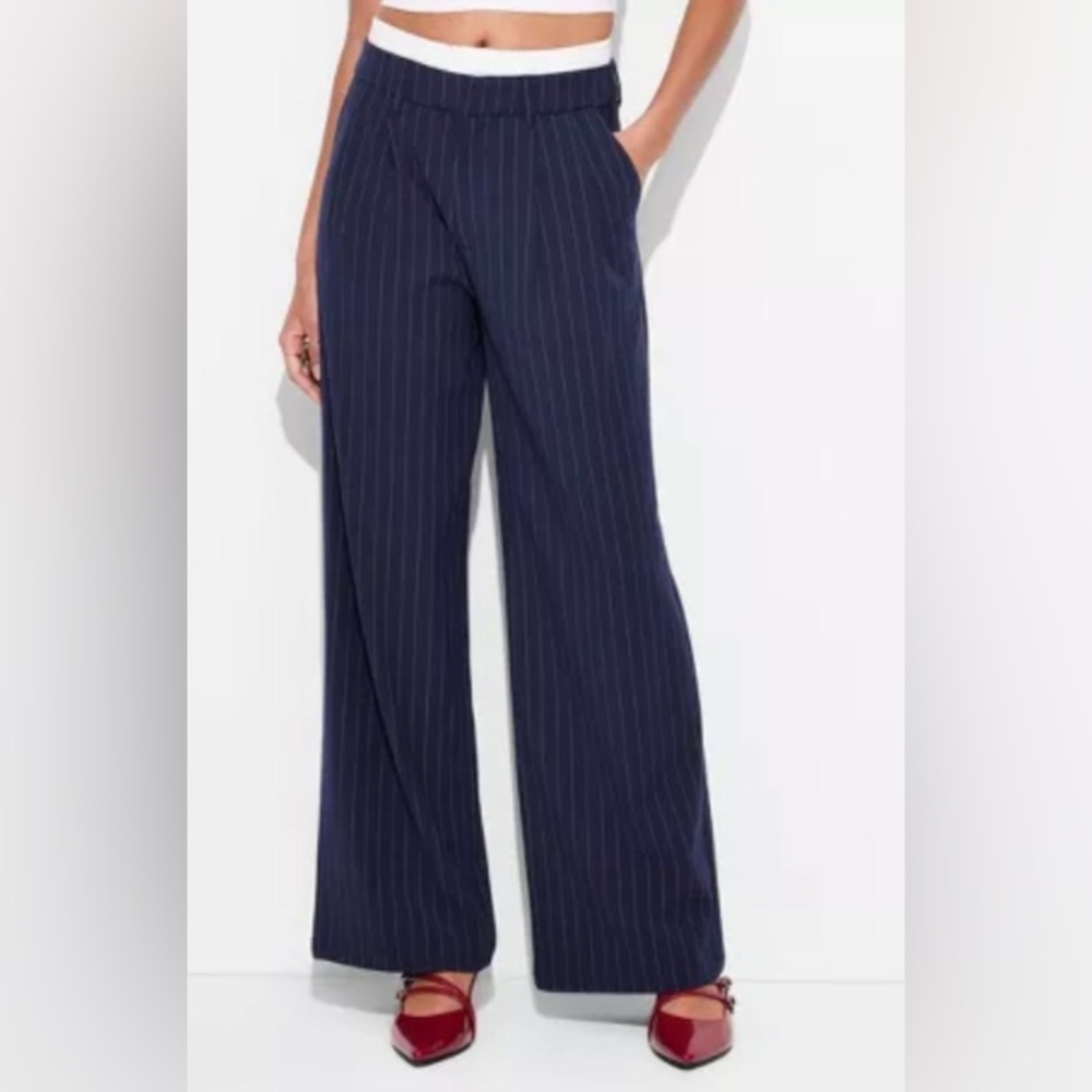 NEW High-Rise Wide Leg Boxer Trousers - Wild Fable